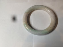 Load image into Gallery viewer, 57.8mm certified 100% natural type A light sunny green/purple/yellow chubby round cut jadeite jade bangle BF36- 9222
