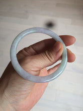 Load image into Gallery viewer, 54.3mm certified 100% natural green/purple slim round cut jadeite jade bangle AY51-2530
