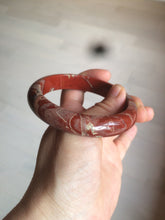 Load image into Gallery viewer, 58mm 100% natural red/pink/gray red jasper stone bangle CB75
