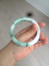 Load image into Gallery viewer, 58.7mm 100% natural certified sunny green/white(白底青) jadeite jade bangle BK82-5231
