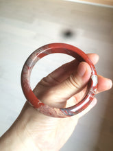 Load image into Gallery viewer, 58mm 100% natural red/pink/gray red jasper stone bangle CB75
