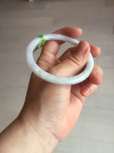 Load image into Gallery viewer, 55.7mm certified 100% natural green/white/purple round cut jadeite jade bangle E52-5262

