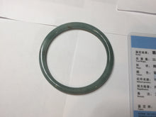 Load image into Gallery viewer, 61mm Certified Type A 100% Natural light green/blue/brown slim round cut Guatemala Jadeite bangle BS58-4648
