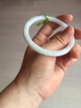 Load image into Gallery viewer, 55.7mm certified 100% natural green/white/purple round cut jadeite jade bangle E52-5262
