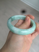 Load image into Gallery viewer, 卖了 53mm 100% natural certified sunny green/dark green jadeite jade bangle BK80-5244
