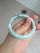 Load image into Gallery viewer, 卖了 53mm 100% natural certified sunny green/dark green jadeite jade bangle BK80-5244
