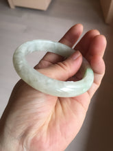 Load image into Gallery viewer, 54.7mm Certified 100% natural Type A fresh sunny green white jadeite jade bangle BN3-6337
