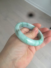 Load image into Gallery viewer, 卖了 53mm 100% natural certified sunny green/dark green jadeite jade bangle BK80-5244
