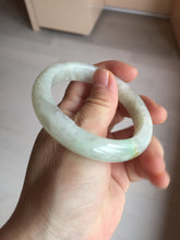 Load image into Gallery viewer, 54.7mm Certified 100% natural Type A fresh sunny green white jadeite jade bangle BN3-6337
