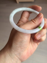 Load image into Gallery viewer, 55.7mm certified 100% natural green/white/purple round cut jadeite jade bangle E52-5262
