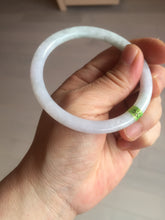 Load image into Gallery viewer, 55.7mm certified 100% natural green/white/purple round cut jadeite jade bangle E52-5262
