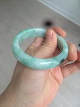 Load image into Gallery viewer, 卖了 53mm 100% natural certified sunny green/dark green jadeite jade bangle BK80-5244
