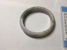 Load image into Gallery viewer, 52mm certified natural 100% natural Type A dark green sunny green brown purple oval jadeite jade bangle PB235-1093
