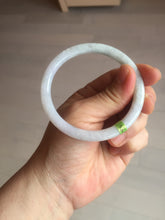 Load image into Gallery viewer, 55.7mm certified 100% natural green/white/purple round cut jadeite jade bangle E52-5262
