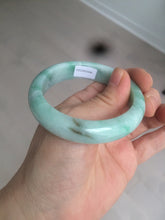 Load image into Gallery viewer, 卖了 53mm 100% natural certified sunny green/dark green jadeite jade bangle BK80-5244
