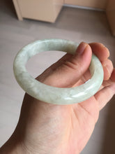 Load image into Gallery viewer, 54.7mm Certified 100% natural Type A fresh sunny green white jadeite jade bangle BN3-6337
