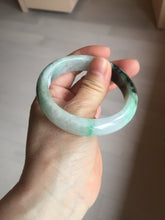 Load image into Gallery viewer, 53.9mm 100% natural Type A sunny green white purple jadeite jade bangle BN4-8233
