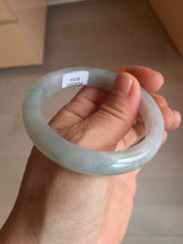 Load image into Gallery viewer, 53.6mm 100% natural certified icy watery light green/white/light purple jadeite jade bangle AU41-8150
