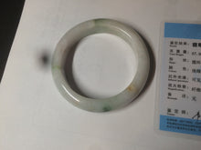 Load image into Gallery viewer, 57mm certified Type A 100% Natural green/red/white jadeite jade bangle BF38-1465
