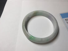 Load image into Gallery viewer, 57mm certified 100% natural sunny green/purple/yellow/white(FU LU SHOU) jadeite jade bangle AS85-7082
