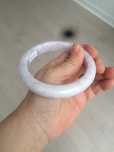 Load image into Gallery viewer, 62.5mm Certified Type A 100% Natural white/purple jadeite Jade bangle BK78-0366
