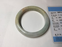 Load image into Gallery viewer, 58mm Certificate 100% natural type A light green yellow brown jadeite jade bangle D159-5351
