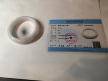 Load image into Gallery viewer, 57.5mm certified 100% natural type A white jadeite jade bangle BF41-1467
