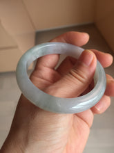 Load image into Gallery viewer, 53.6mm 100% natural certified icy watery light green/white/light purple jadeite jade bangle AU41-8150
