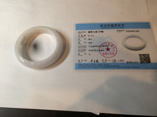 Load image into Gallery viewer, 57.5mm certified 100% natural type A white jadeite jade bangle BF41-1467
