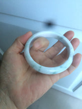 Load image into Gallery viewer, 59.7mm Certified 100% natural type A green white/light purple jadeite jade bangle AT84-9537
