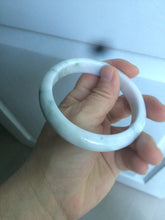 Load image into Gallery viewer, 59.7mm Certified 100% natural type A green white/light purple jadeite jade bangle AT84-9537
