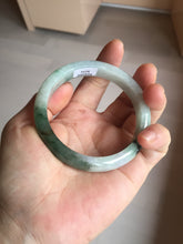 Load image into Gallery viewer, 57mm 100% natural Type A sunny green white purple jadeite jade bangle BN5-8234
