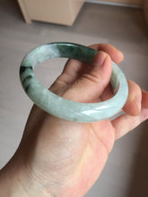 Load image into Gallery viewer, 57mm 100% natural Type A sunny green white purple jadeite jade bangle BN5-8234
