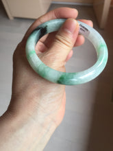 Load image into Gallery viewer, 56.9mm 100% natural Type A sunny green white purple jadeite jade bangle BN6-8241
