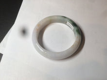 Load image into Gallery viewer, 57.7mm certified 100% natural type A watery green/white/purple jadeite jade bangle BF43-1475
