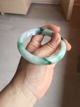 Load image into Gallery viewer, 56.9mm 100% natural Type A sunny green white purple jadeite jade bangle BN6-8241
