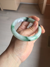 Load image into Gallery viewer, 56.9mm 100% natural Type A sunny green white purple jadeite jade bangle BN6-8241
