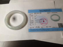 Load image into Gallery viewer, 55.8mm Certified type A 100% Natural icy watery light green red Jadeite Jade bangle AZ64-5067
