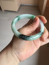 Load image into Gallery viewer, 56.9mm 100% natural Type A sunny green white purple jadeite jade bangle BN6-8241
