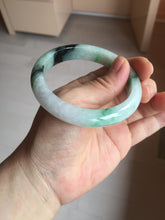 Load image into Gallery viewer, 56.9mm 100% natural Type A sunny green white purple jadeite jade bangle BN6-8241
