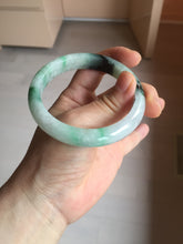 Load image into Gallery viewer, 56.9mm 100% natural Type A sunny green white purple jadeite jade bangle BN6-8241
