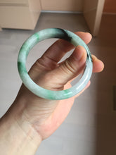 Load image into Gallery viewer, 56.9mm 100% natural Type A sunny green white purple jadeite jade bangle BN6-8241
