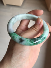 Load image into Gallery viewer, 54.6mm certified Type A 100% Natural sunny green white purple Jadeite Jade bangle BQ46-4148
