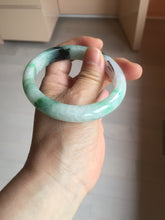 Load image into Gallery viewer, 56.9mm 100% natural Type A sunny green white purple jadeite jade bangle BN6-8241
