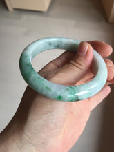 Load image into Gallery viewer, 54.6mm certified Type A 100% Natural sunny green white purple Jadeite Jade bangle BQ46-4148
