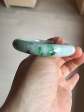 Load image into Gallery viewer, 54.6mm certified Type A 100% Natural sunny green white purple Jadeite Jade bangle BQ46-4148
