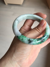 Load image into Gallery viewer, 54.6mm certified Type A 100% Natural sunny green white purple Jadeite Jade bangle BQ46-4148
