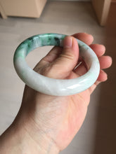 Load image into Gallery viewer, 59.7mm certified Type A 100% Natural sunny green white purple Jadeite Jade bangle BQ47-4134
