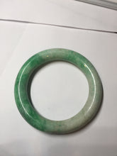 Load image into Gallery viewer, 56.5mm certified 100% natural sunny green yellow chubby jadeite jade bangle AS89-7058
