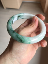 Load image into Gallery viewer, 59.7mm certified Type A 100% Natural sunny green white purple Jadeite Jade bangle BQ47-4134
